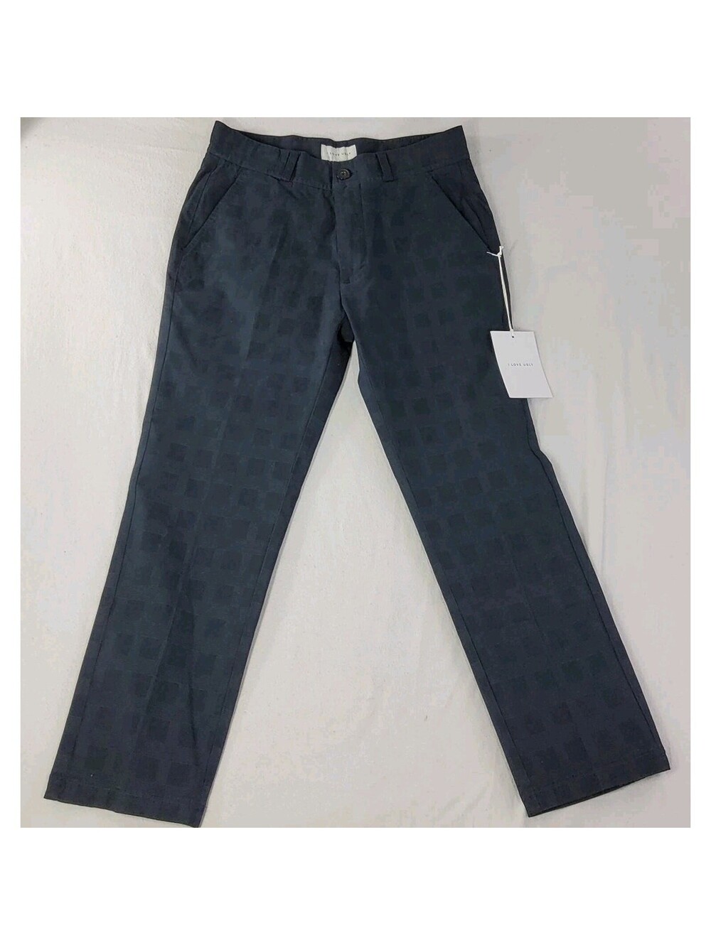 I Love Ugly ILU Kobe Slim Pants Mens Small 30x24 Regular Stretch Cotton Blue